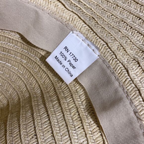 Large Straw Floppy Hat - Picture 5 of 6